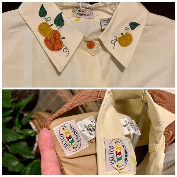 SOLD *** 90's Vintage Fall Havesrt 2pc Jumper Dress - Picture 11 of 16